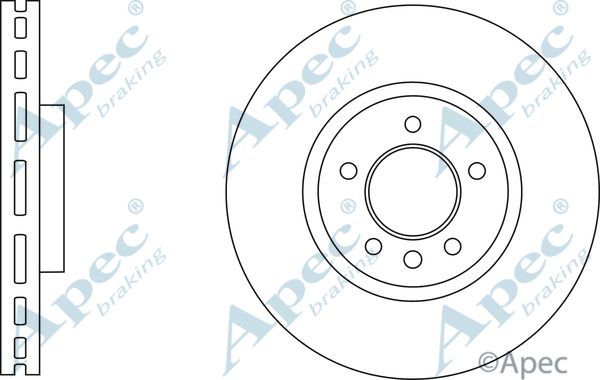 APEC BRAKING Jarrulevy DSK2884